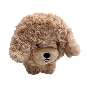 Aurora‎ Plush Dog Tan Shaggy Puppy Stuffed Animal 8 Inch Lovey Kids Toy Nursery